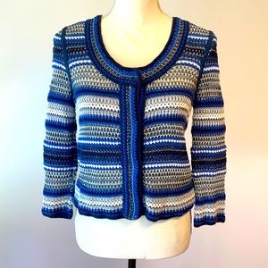 Rachel Roy crochet crop cardigan, size S